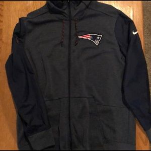 New England Patriots Zip Up Nike Hoodie